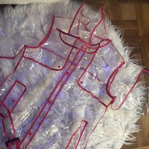 Fashionable Pink raincoat